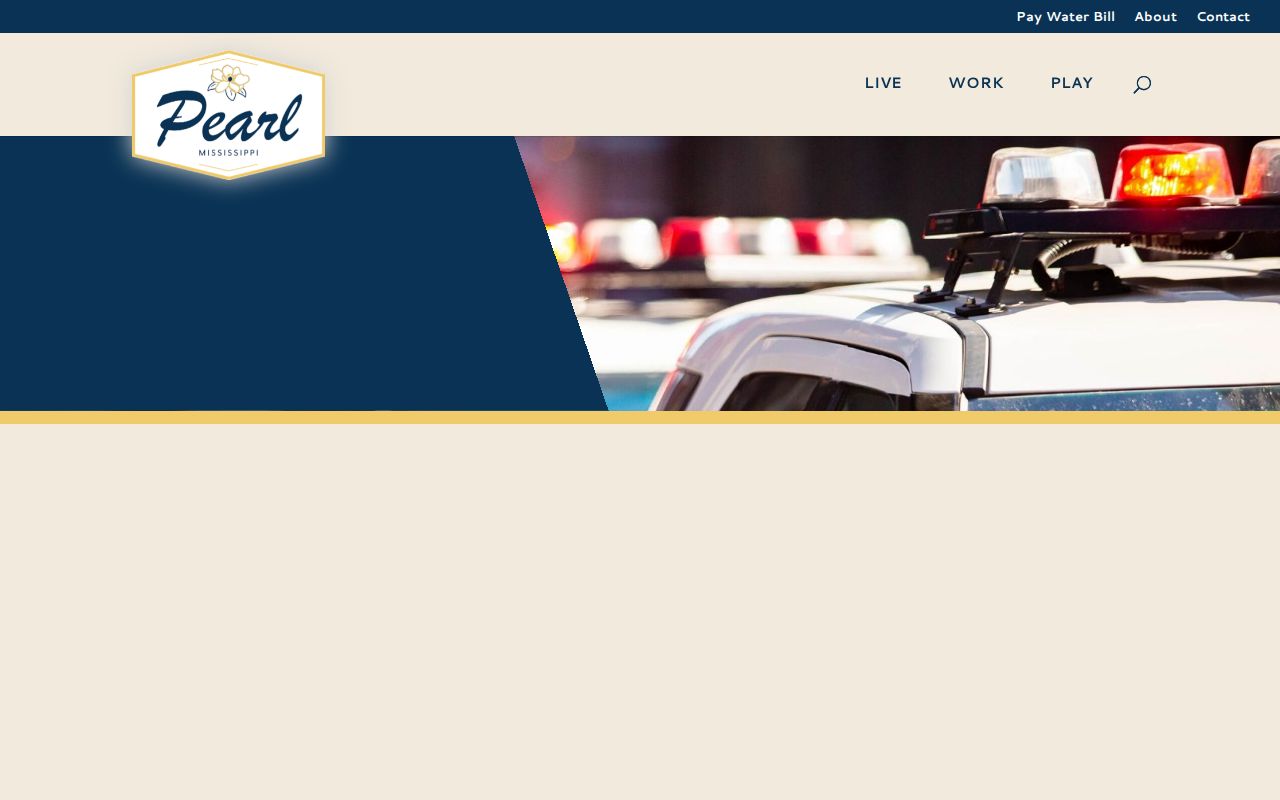 Pearl Police and Municipal Court official contact page
